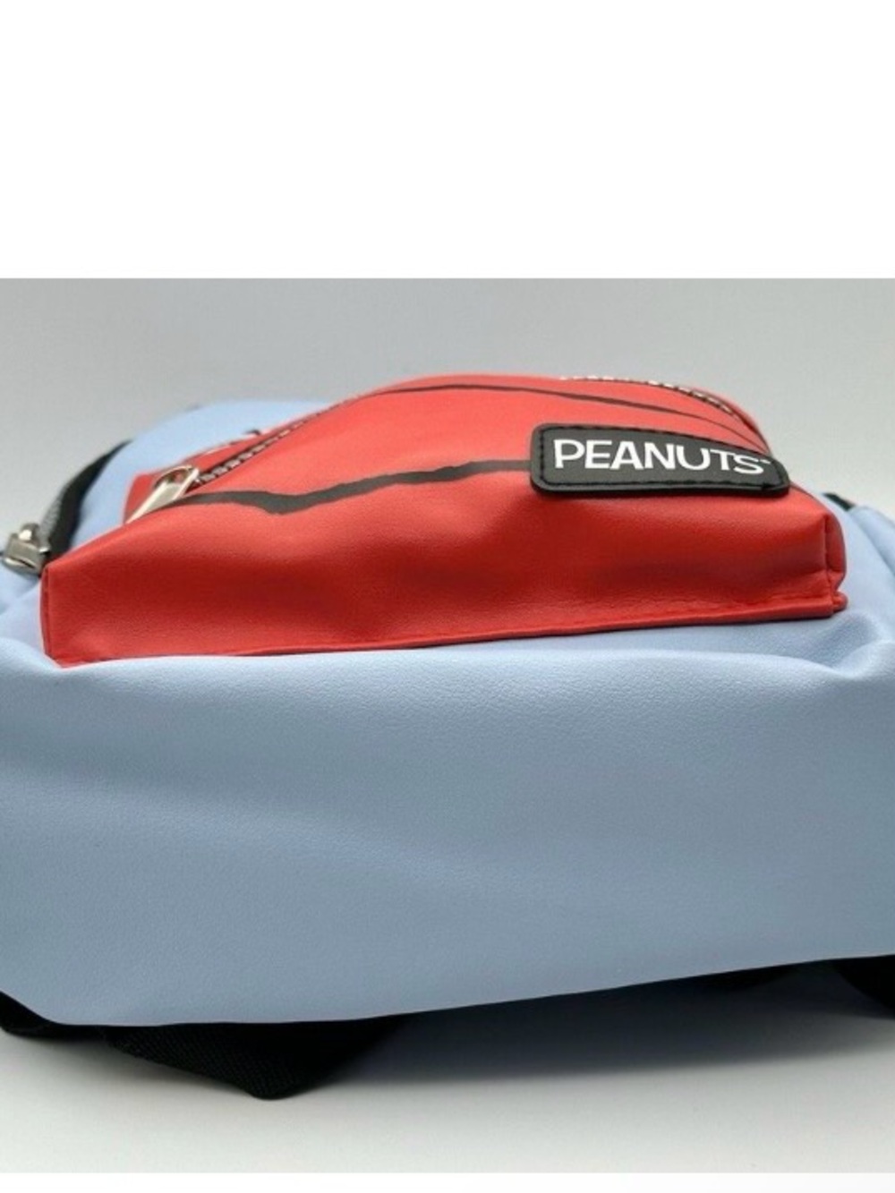 Peanuts Sleeping Snoopy Doghouse Faux Leather Mini Backpack Purse Diaper Bag NWT - Picture 8 of 10